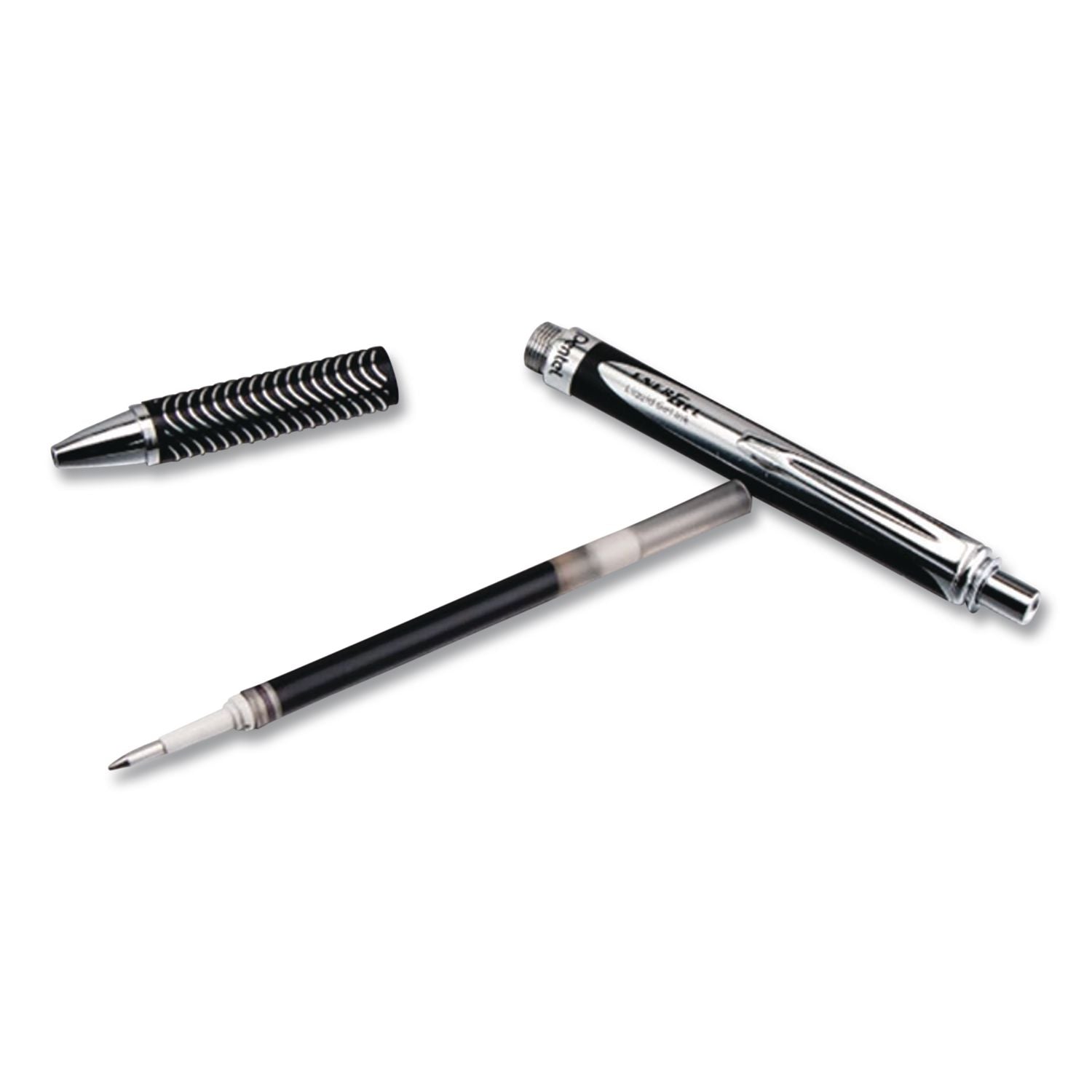 EnerGel Alloy RT Gel Pen, Retractable, Medium 0.7 mm, Black Ink, Black Barrel