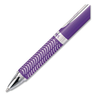 EnerGel Alloy RT Gel Pen, Retractable, Medium 0.7 mm, Violet Ink, Violet Barrel