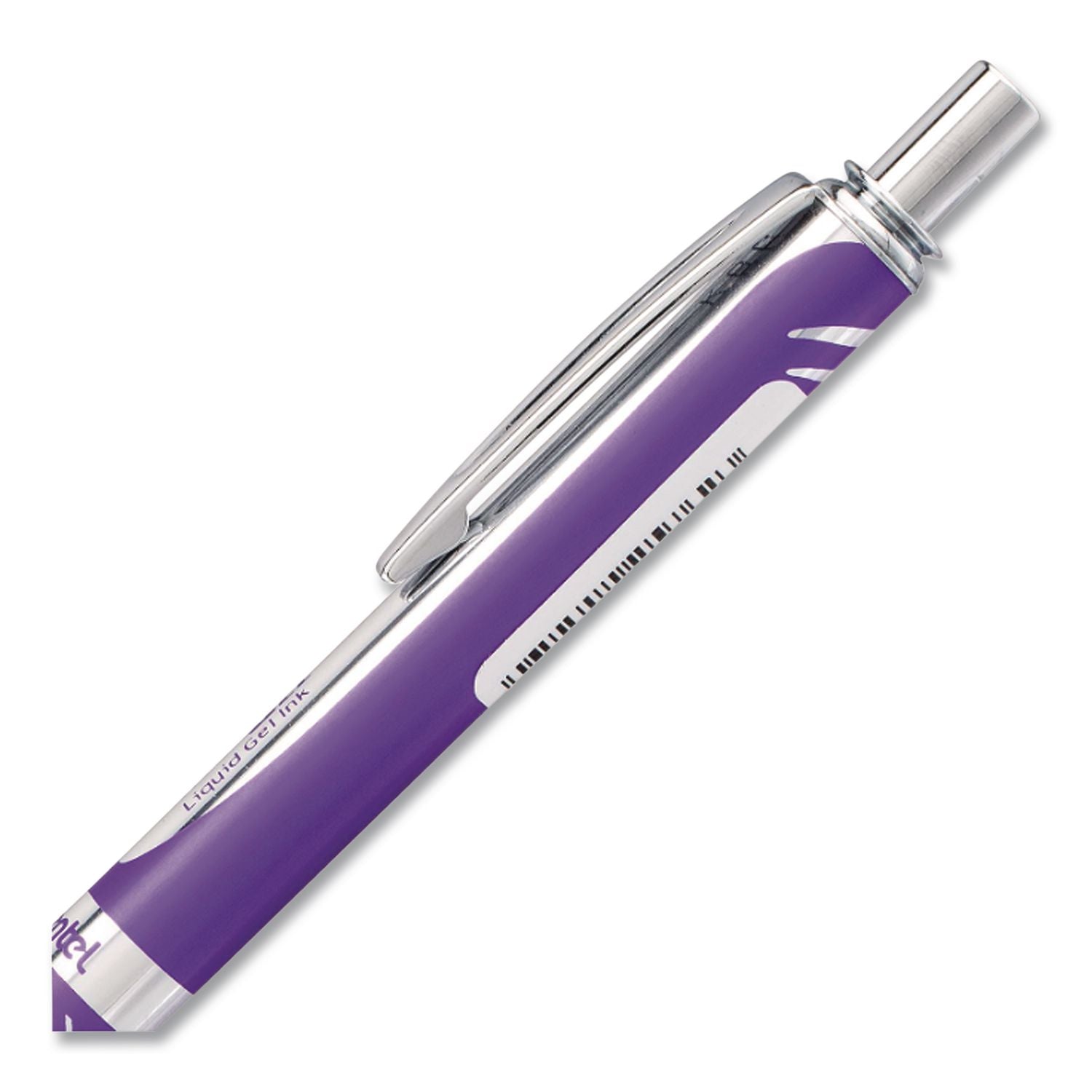 EnerGel Alloy RT Gel Pen, Retractable, Medium 0.7 mm, Violet Ink, Violet Barrel