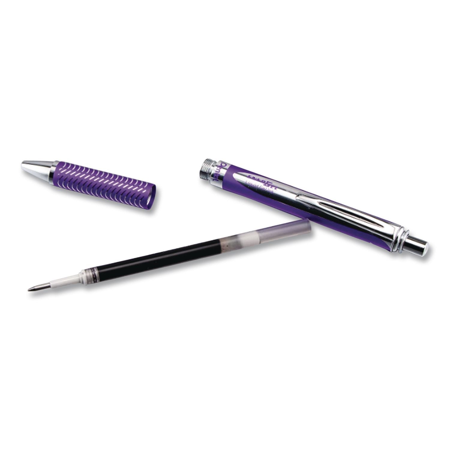 EnerGel Alloy RT Gel Pen, Retractable, Medium 0.7 mm, Violet Ink, Violet Barrel