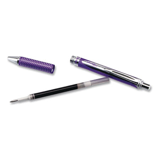 EnerGel Alloy RT Gel Pen, Retractable, Medium 0.7 mm, Violet Ink, Violet Barrel