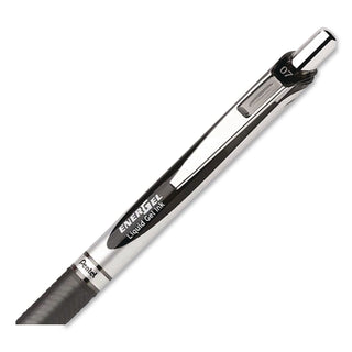 EnerGel PRO Hybrid Gel Pen, Retractable, Medium 0.7 mm, Black Ink, Black Barrel, 3/Pack