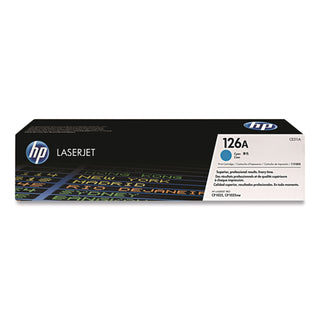 HP 126A, (CE311A) Cyan Original LaserJet Toner Cartridge