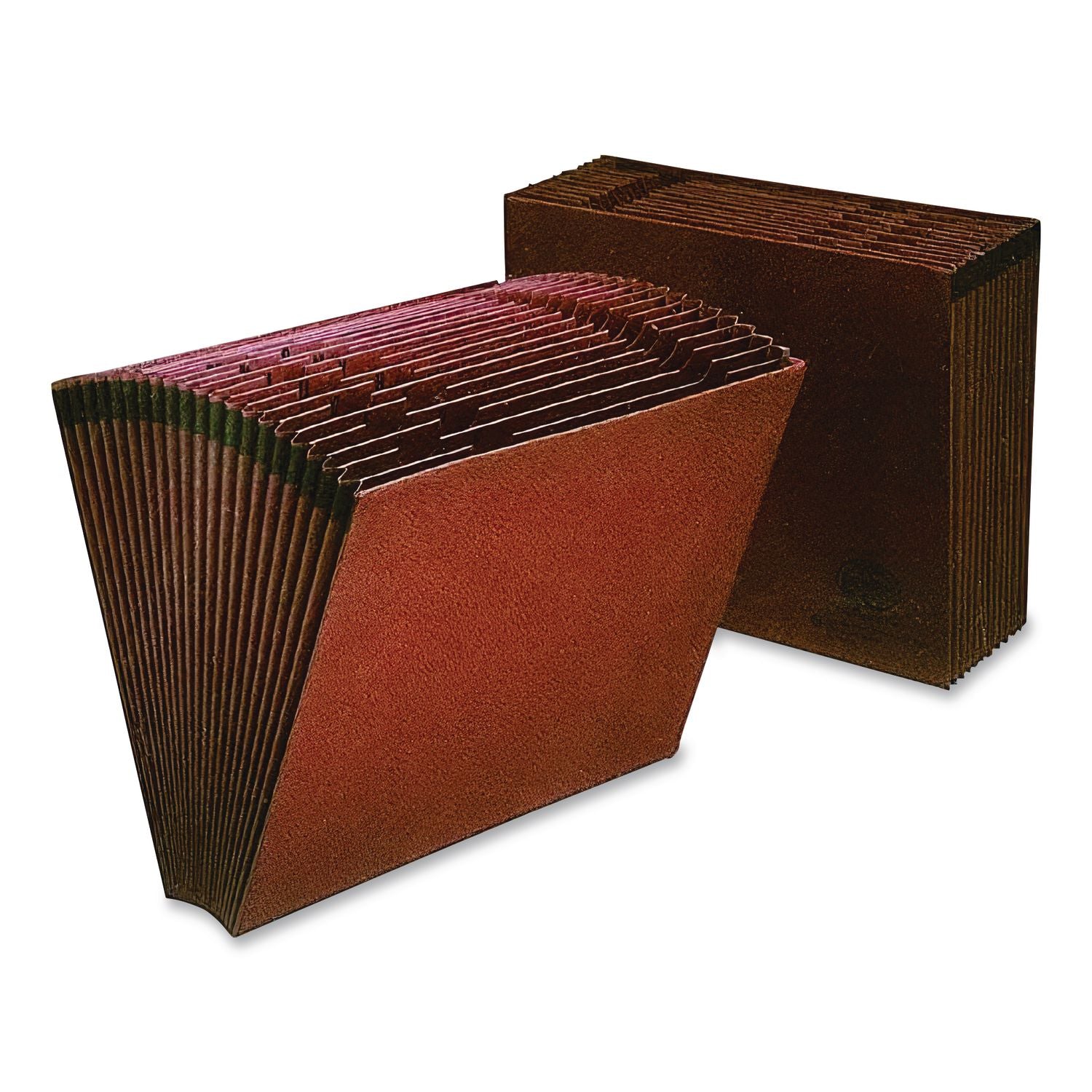 Earthwise by Pendaflex Recycled Indexed Expanding File, 21 Sections, 1/21-Cut Tabs, Legal Size, Red Fiber