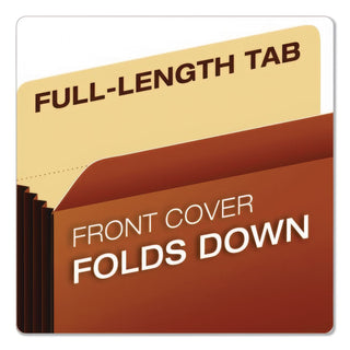 File Cabinet Pockets, 3.5" Expansion, Legal Size, Redrope, 10/Box