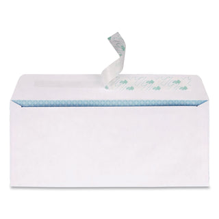 Redi-Strip Security Tinted Envelope, #10, Commercial Flap, Redi-Strip Heat-Resistant Closure, 4.13 x 9.5, White, 500/Box