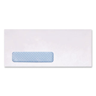 Security Tint Window Envelope, #10, Commercial Flap, Gummed Closure, 4.13 x 9.5, White, 500/Box