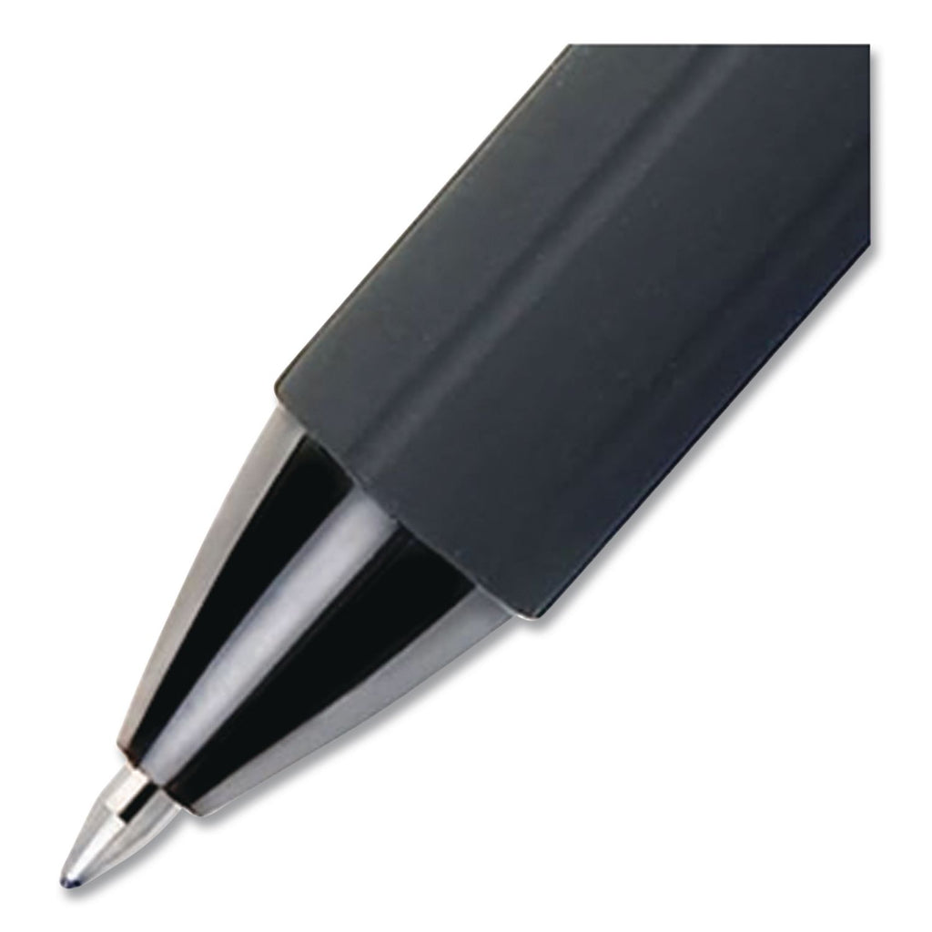 Oh! Gel Pen, Retractable, Medium 0.7 mm, Black Ink, Black Barrel, Dozen