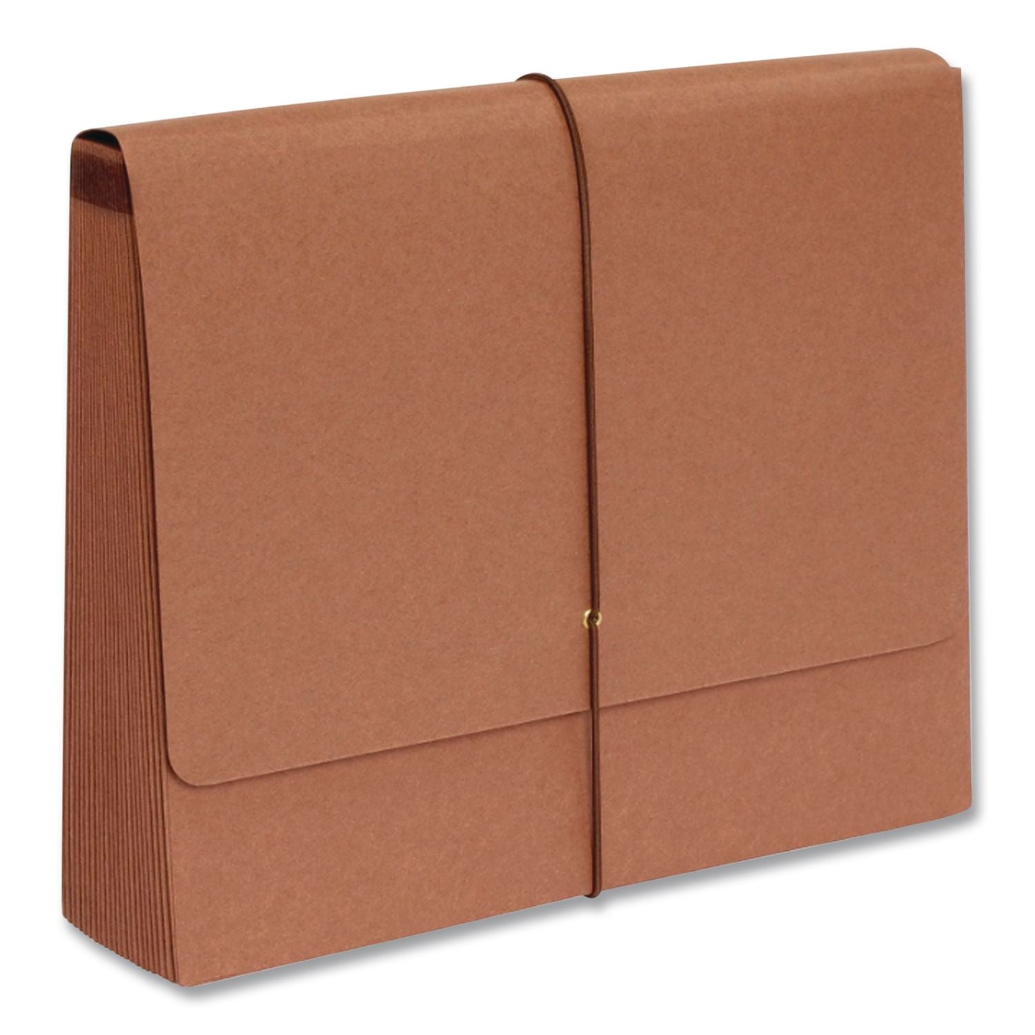 All Purpose Expanding File, 2" Expansion, 21 Sections, Elastic Cord Closure, 2/5-Cut Tabs, Letter Size, Red Fiber