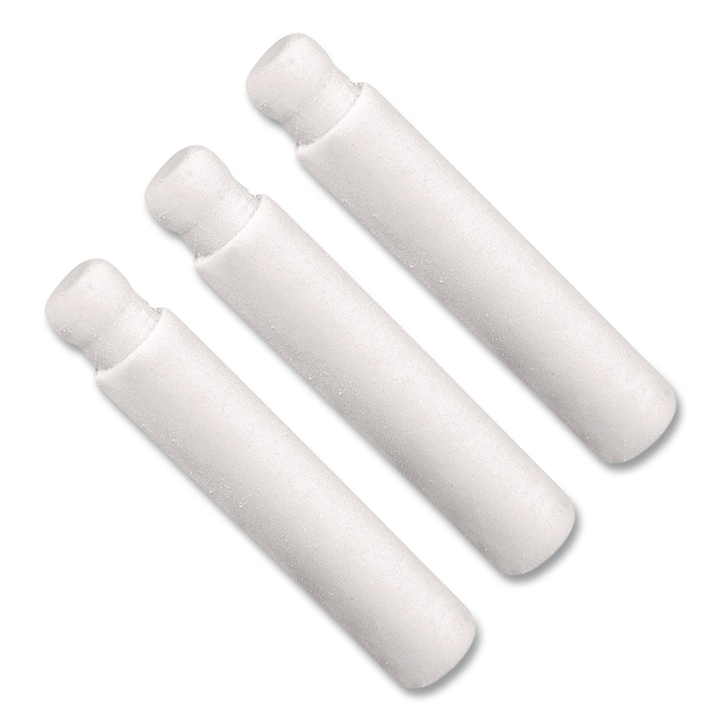 Eraser Refills for Pentel Side FX and Twist-Erase Pencils, Cylindrical Rod, White, 3/Tube