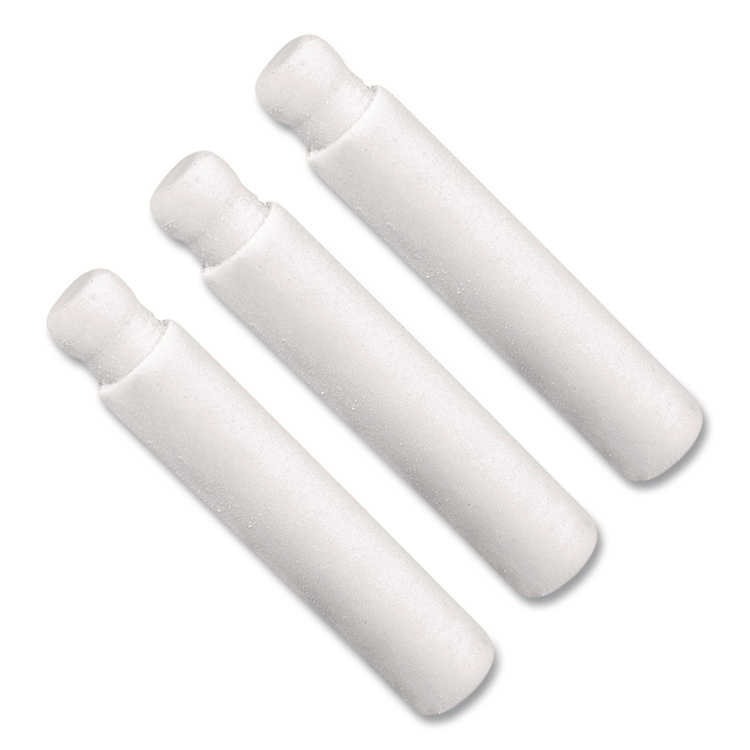 Eraser Refills for Pentel Side FX and Twist-Erase Pencils, Cylindrical Rod, White, 3/Tube