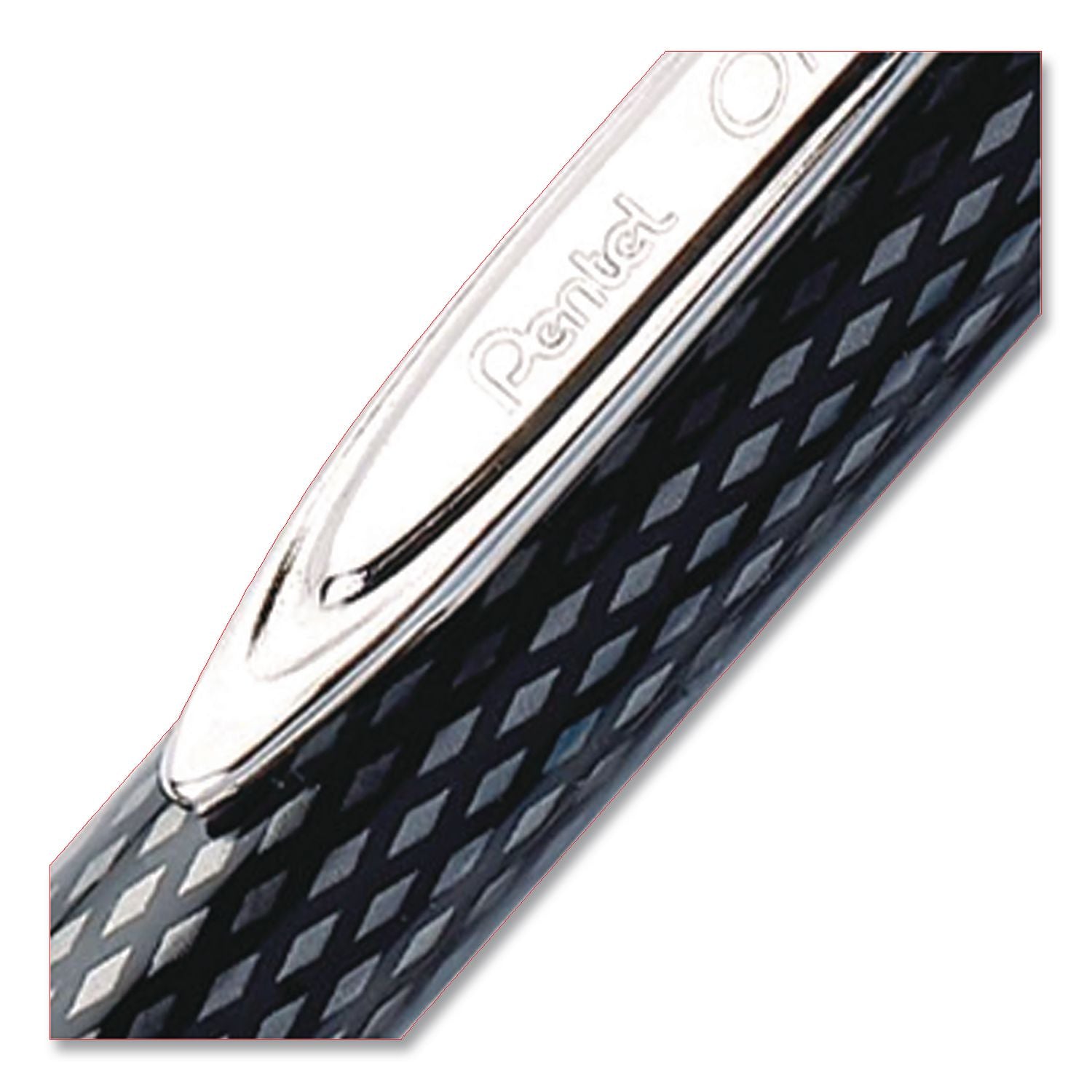 Oh! Gel Pen, Retractable, Medium 0.7 mm, Black Ink, Black Barrel, Dozen