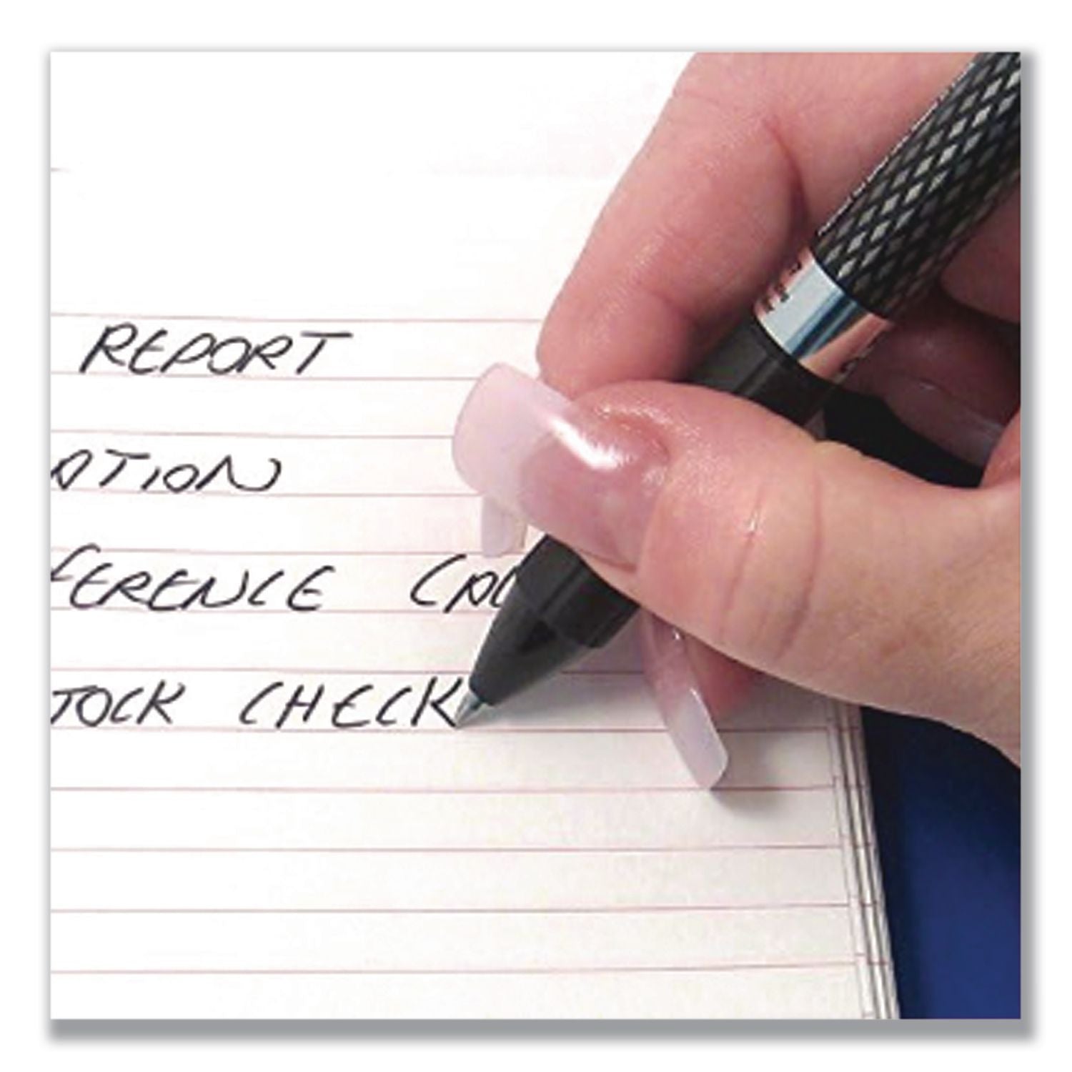 Oh! Gel Pen, Retractable, Medium 0.7 mm, Black Ink, Black Barrel, Dozen