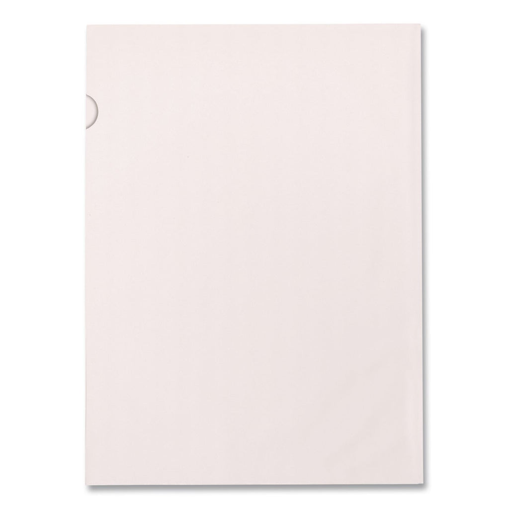 Poly Color Transparent File Jackets, Letter Size, Clear, 50/Box
