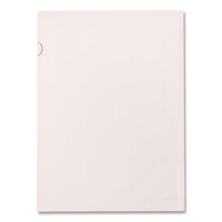 Poly Color Transparent File Jackets, Letter Size, Clear, 50/Box
