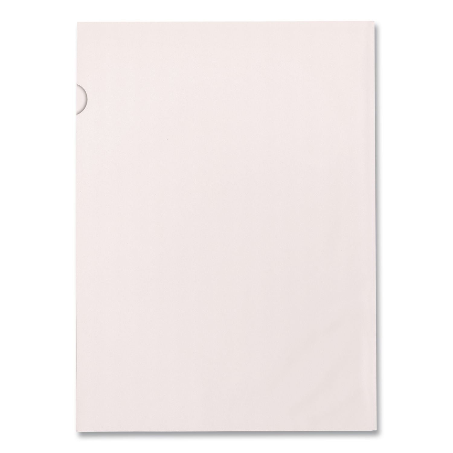 Poly Color Transparent File Jackets, Letter Size, Clear, 50/Box
