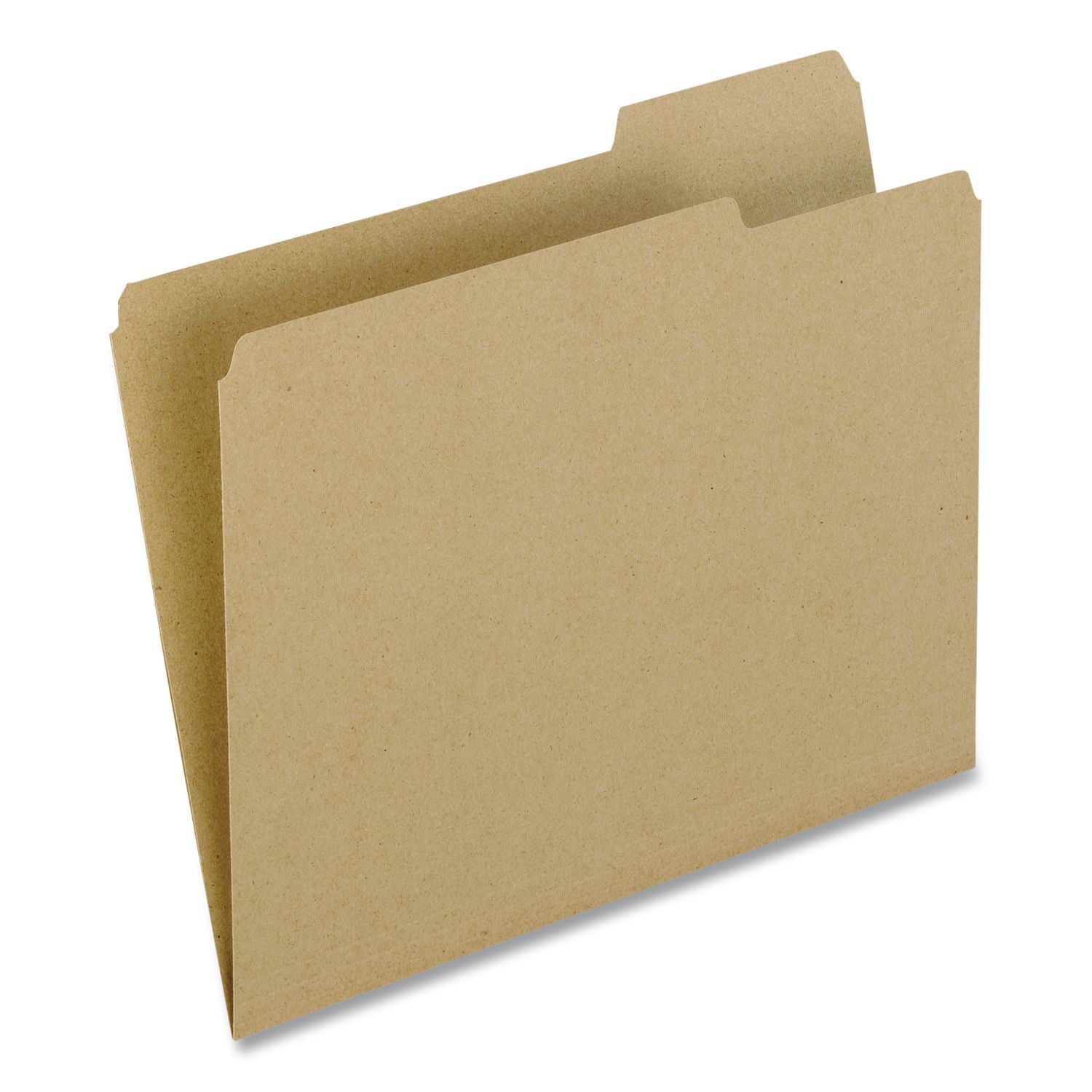 Earthwise by Pendaflex 100% Recycled Colored File Folders, 1/3-Cut Tabs: Assorted, Letter, 0.5" Expansion, Brown, 100/Box