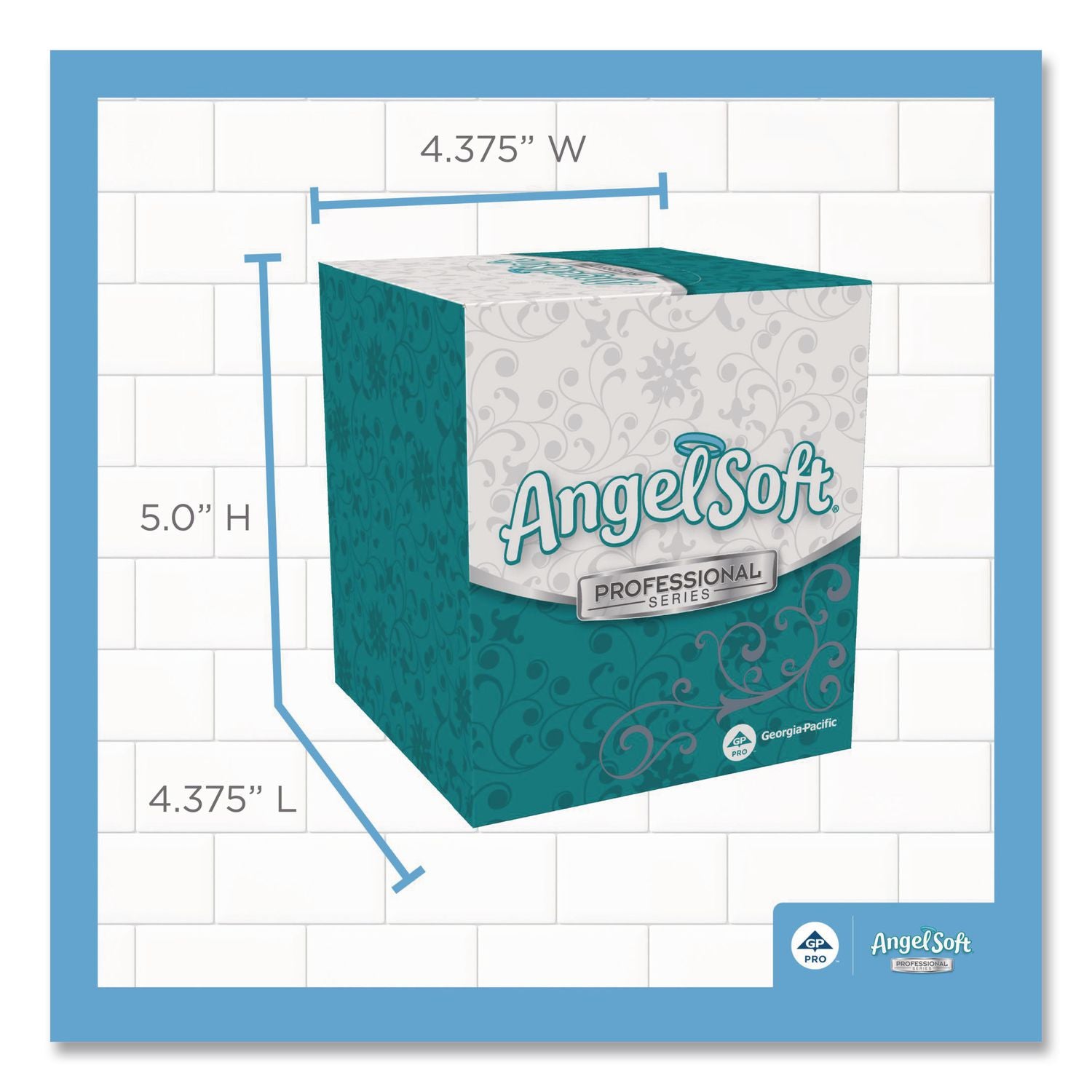 Premium Facial Tissue in Cube Box, 2-Ply, White, 96 Sheets/Box, 36 Boxes/Carton