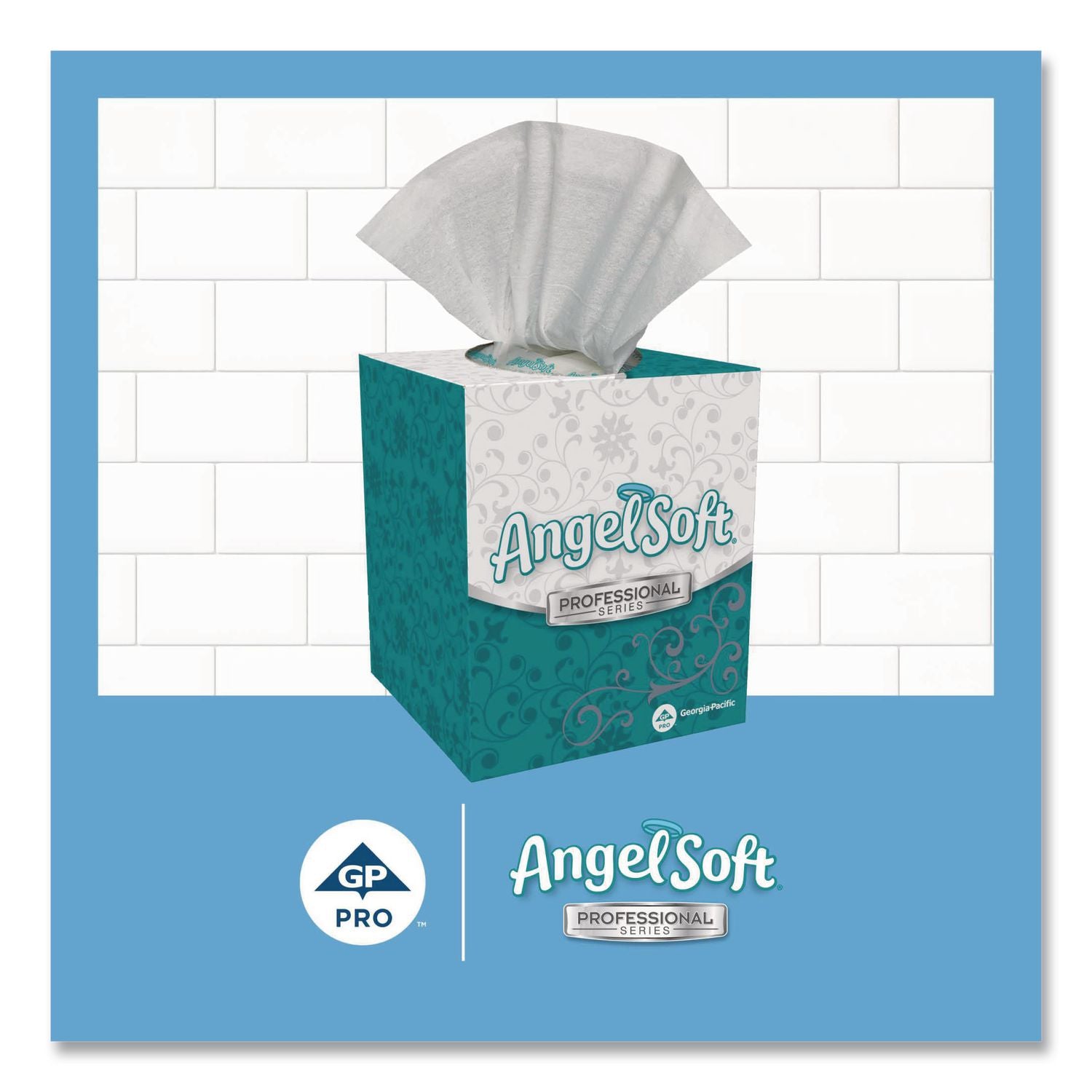 Premium Facial Tissue in Cube Box, 2-Ply, White, 96 Sheets/Box, 36 Boxes/Carton