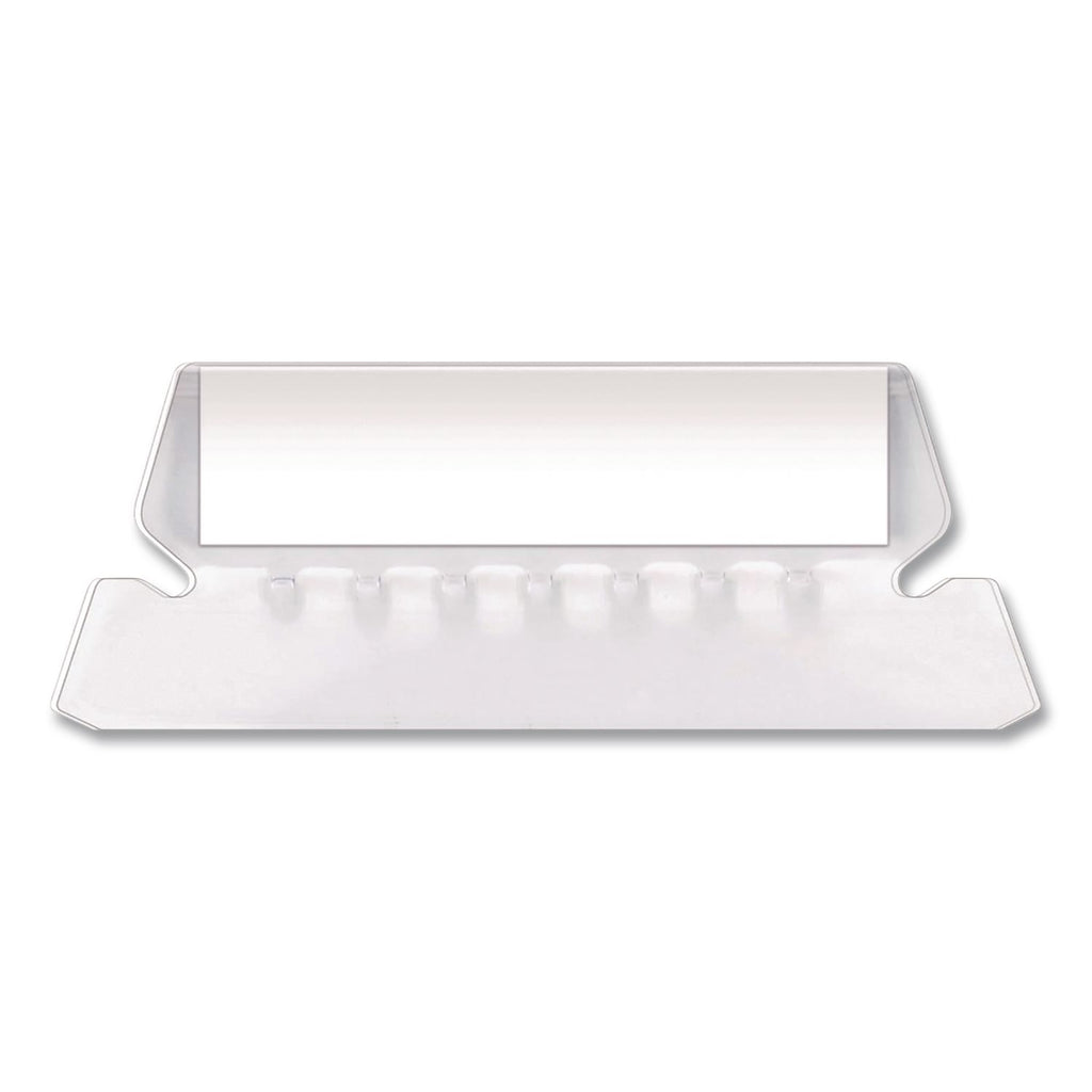 Transparent Colored Tabs For Hanging File Folders, 1/5-Cut, Clear, 2" Wide, 25/Pack