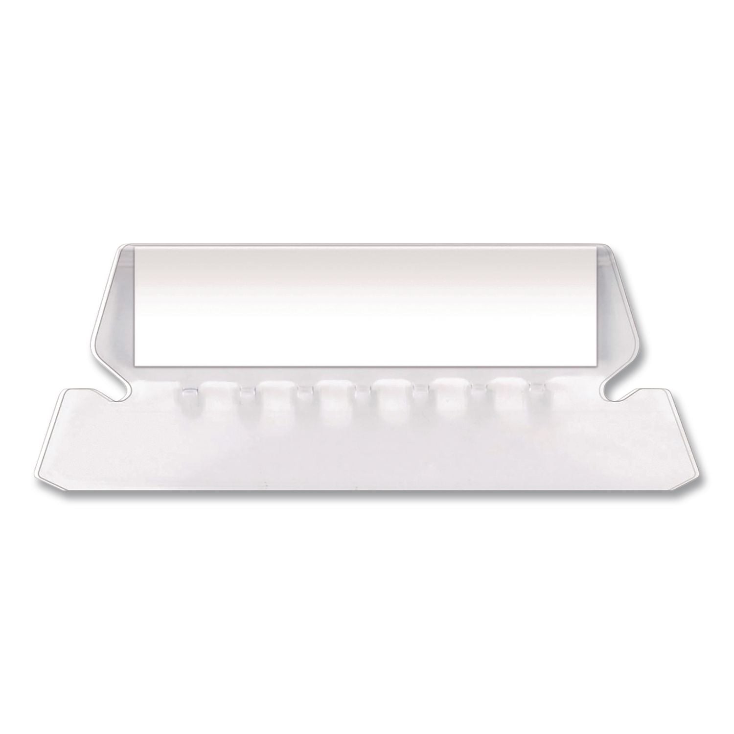 Transparent Colored Tabs For Hanging File Folders, 1/5-Cut, Clear, 2" Wide, 25/Pack