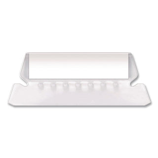 Transparent Colored Tabs For Hanging File Folders, 1/5-Cut, Clear, 2" Wide, 25/Pack