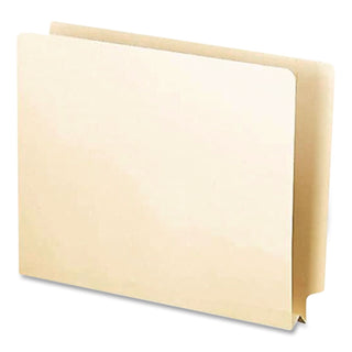 Manila End Tab Expansion Folders, Straight Tabs, Letter Size, 1.5" Expansion, Manila, 50/Box