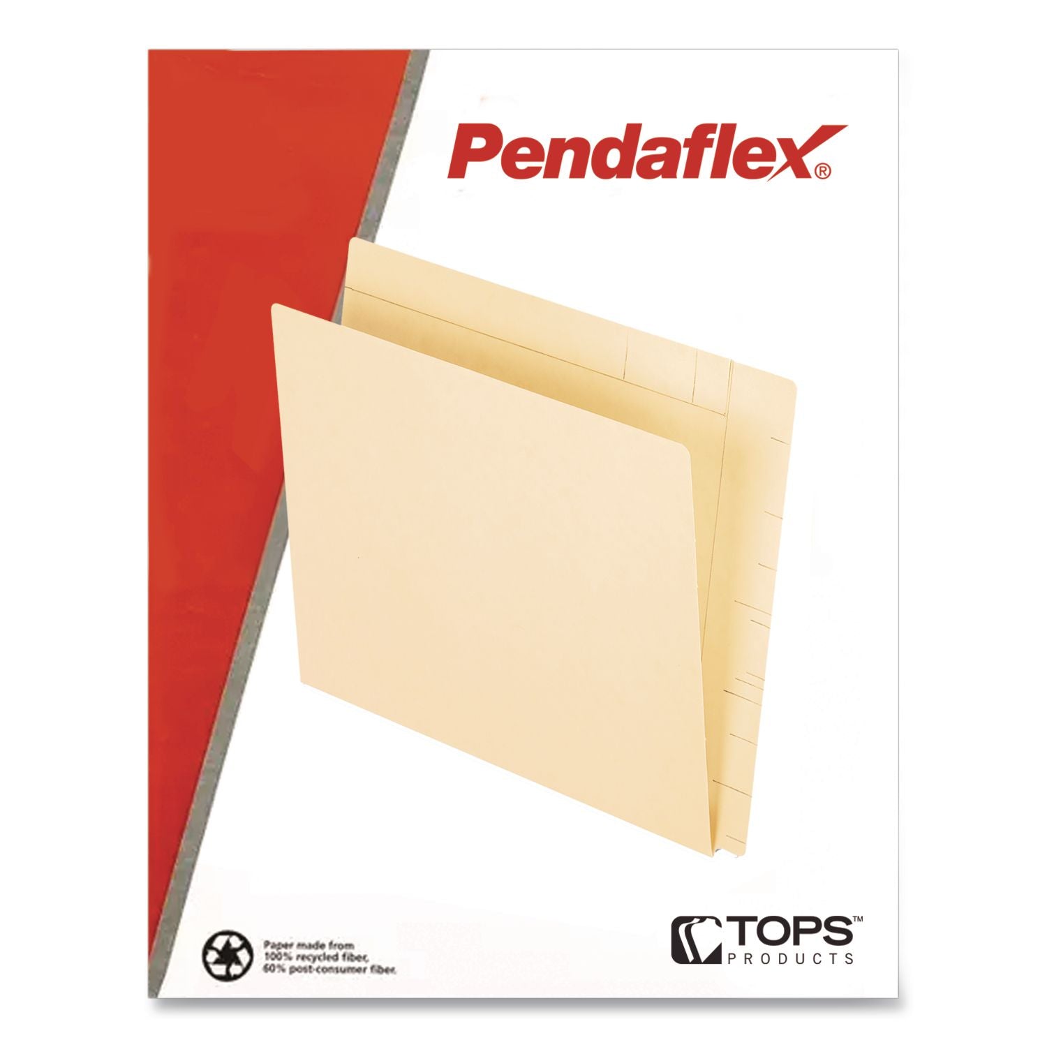Manila Conversion Folders, Straight Tabs, Letter Size, 0.75" Expansion, Manila, 100/Box