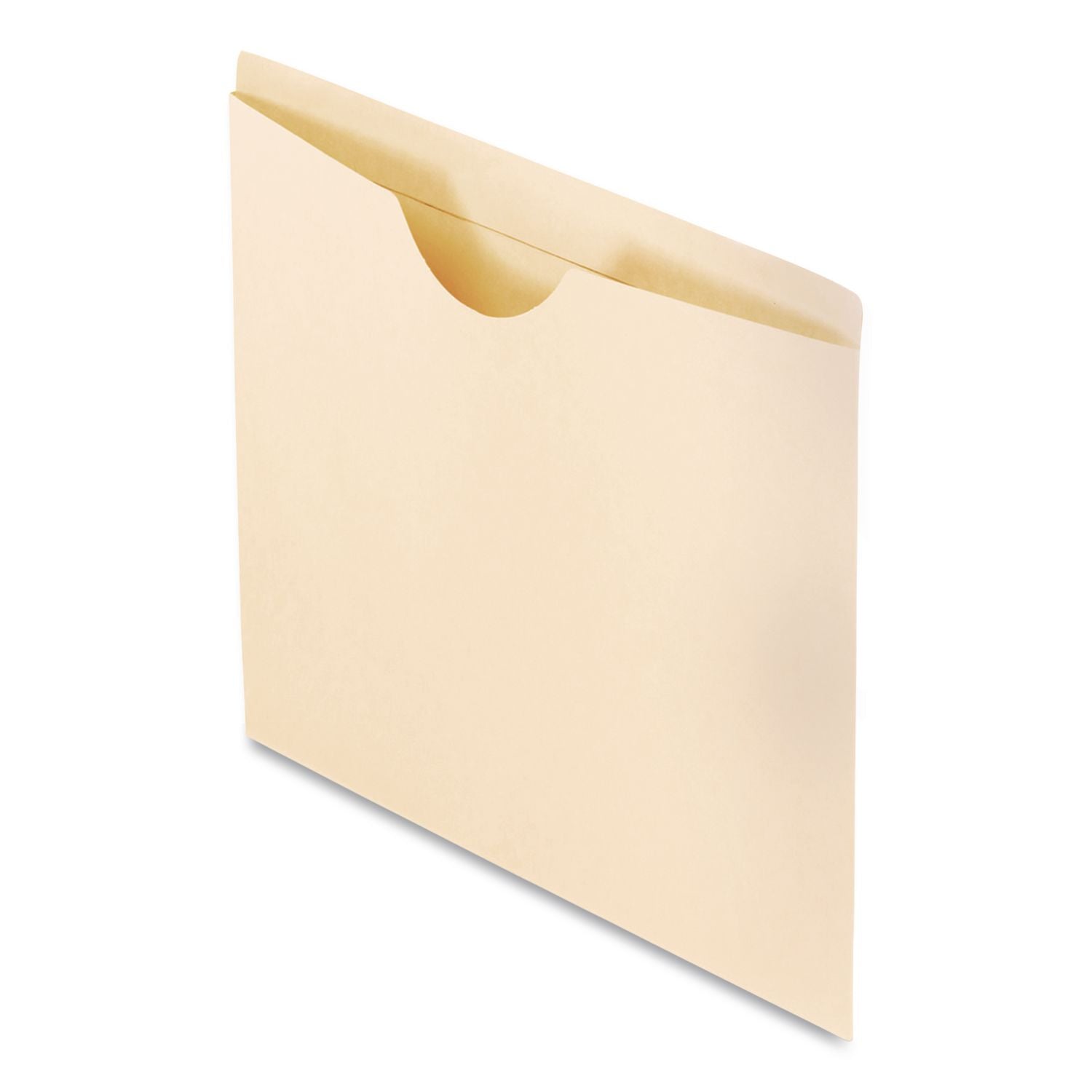Manila Reinforced File Jackets, 2-Ply Straight Tab, Letter Size, Manila, 100/Box