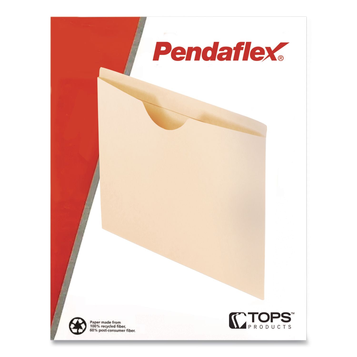 Manila Reinforced File Jackets, 2-Ply Straight Tab, Letter Size, Manila, 100/Box