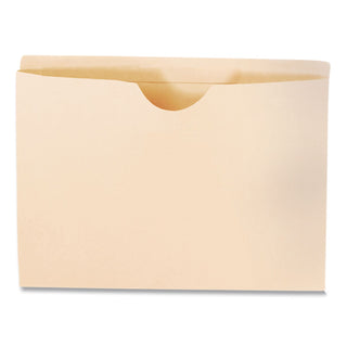 Manila Reinforced File Jackets, 2-Ply Straight Tab, Letter Size, Manila, 100/Box