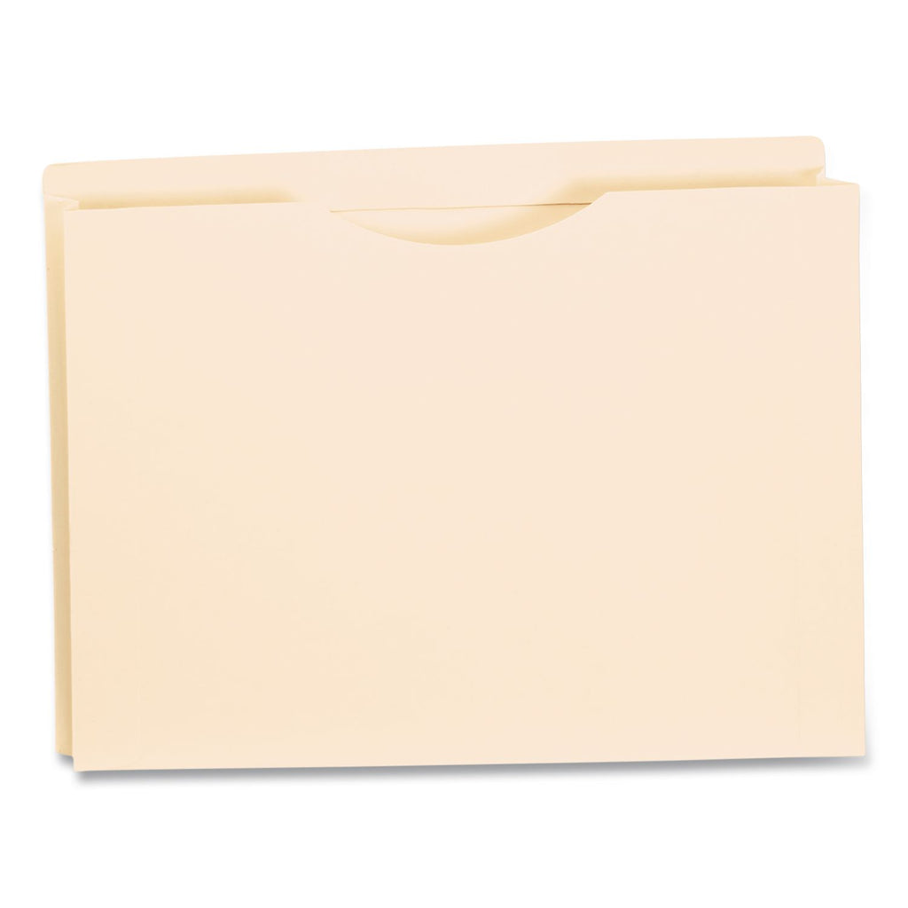 Manila Reinforced File Jackets, 2-Ply Straight Tab, Letter Size, Manila, 50/Box