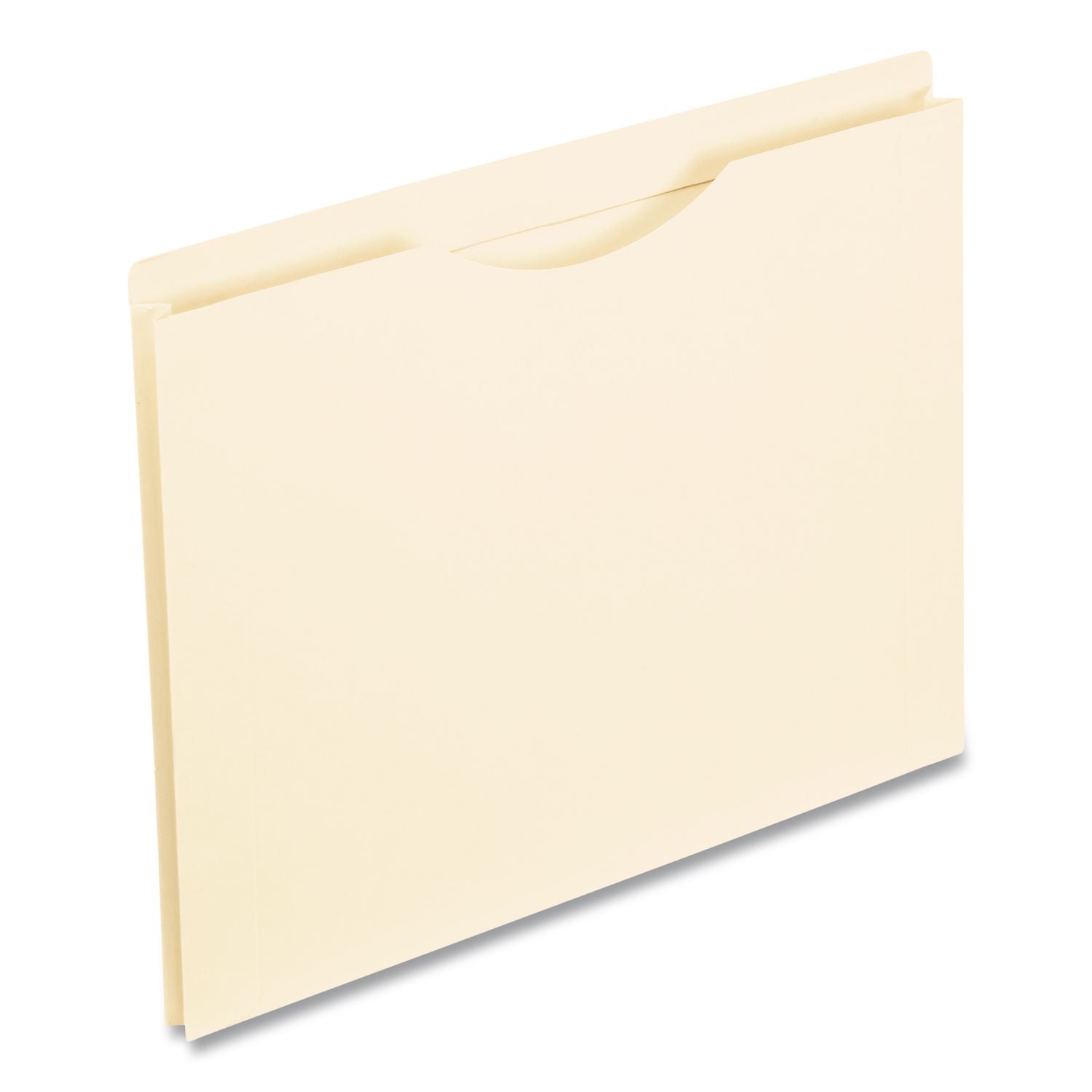 Manila Reinforced File Jackets, 2-Ply Straight Tab, Letter Size, Manila, 50/Box