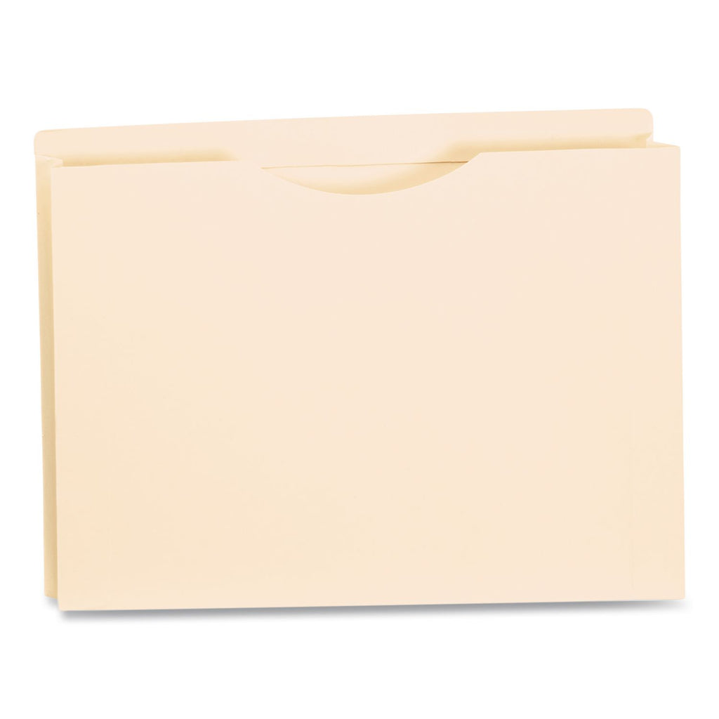 Manila Reinforced File Jackets, 2-Ply Straight Tab, Letter Size, Manila, 50/Box