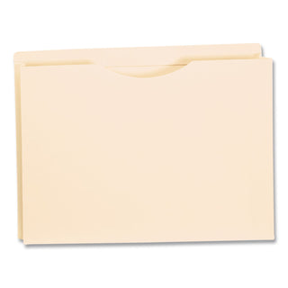 Manila Reinforced File Jackets, 2-Ply Straight Tab, Letter Size, Manila, 50/Box