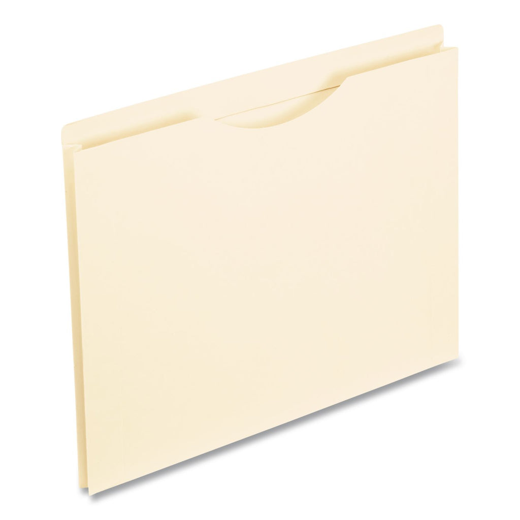 Manila Reinforced File Jackets, 2-Ply Straight Tab, Legal Size, Manila, 50/Box