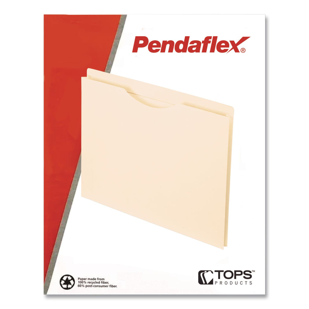 Manila Reinforced File Jackets, 2-Ply Straight Tab, Legal Size, Manila, 50/Box