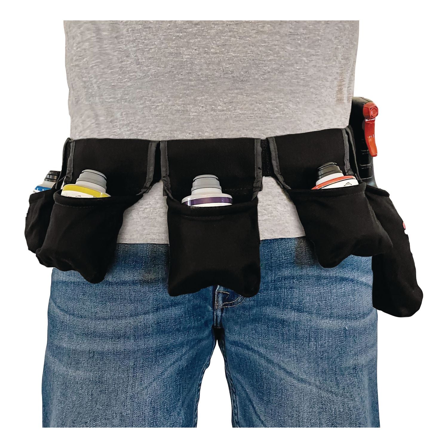 TruShot 2.0 Mobile Dispensing Belt - 1 Each - Hook & Loop Attachment - 2" Width x 49" Length - Black - Nylon, Cotton
