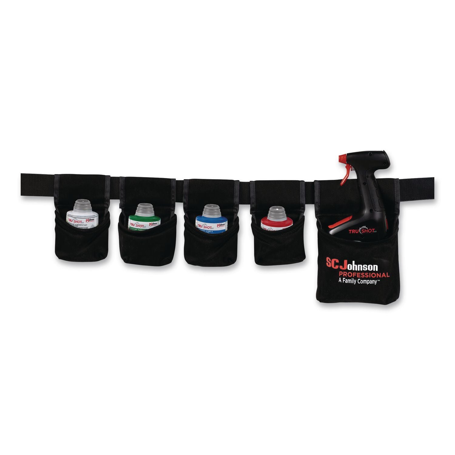 TruShot 2.0 Mobile Dispensing Belt - 1 Each - Hook & Loop Attachment - 2" Width x 49" Length - Black - Nylon, Cotton
