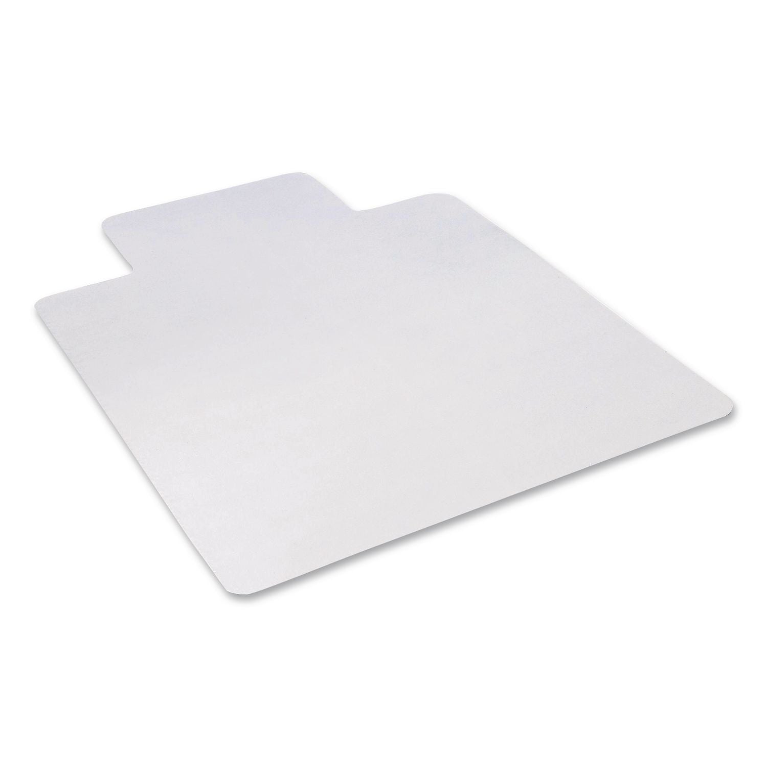 All Day Use Non-Studded Chair Mat for Hard Floors, 36 x 48, Lipped, Clear