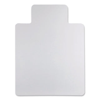 All Day Use Non-Studded Chair Mat for Hard Floors, 36 x 48, Lipped, Clear