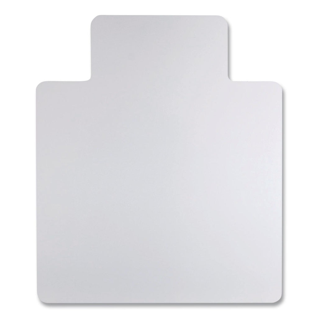 All Day Use Non-Studded Chair Mat for Hard Floors, 45 x 53, Wide Lipped, Clear