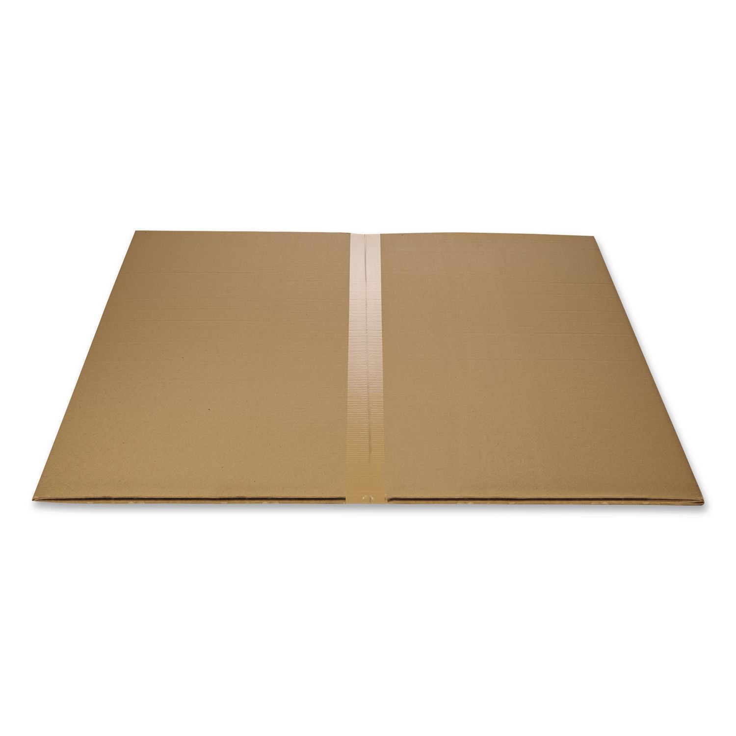 Occasional Use Studded Chair Mat for Flat Pile Carpet, 45 x 53, Wide Lipped, Clear