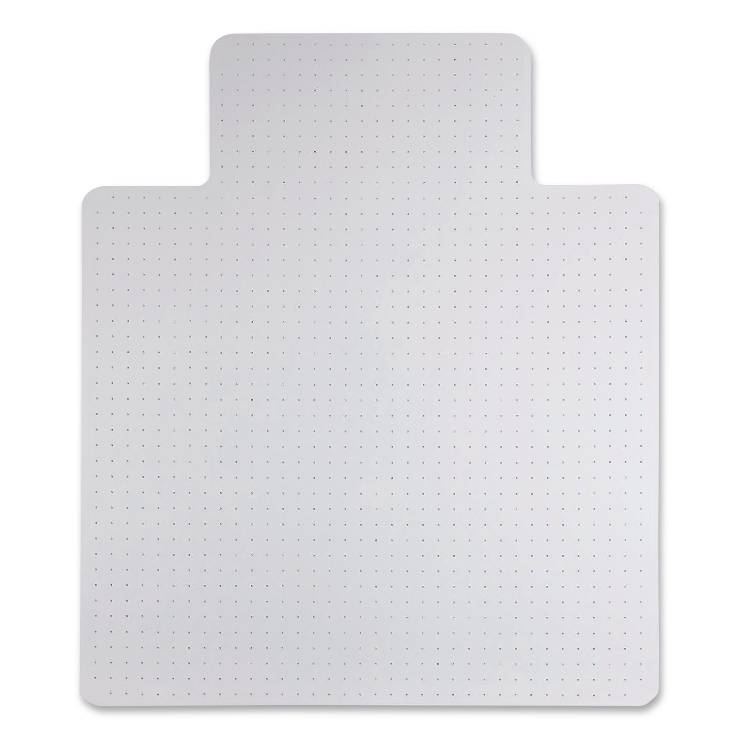 Moderate Use Studded Chair Mat for Low Pile Carpet, 45 x 53, Wide Lipped, Clear