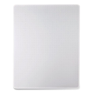 Moderate Use Studded Chair Mat for Low Pile Carpet, 46 x 60, Rectangular, Clear