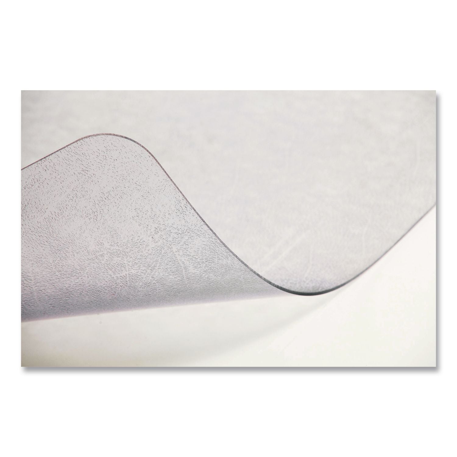 All Day Use Non-Studded Chair Mat for Hard Floors, 46 x 60, Rectangular, Clear