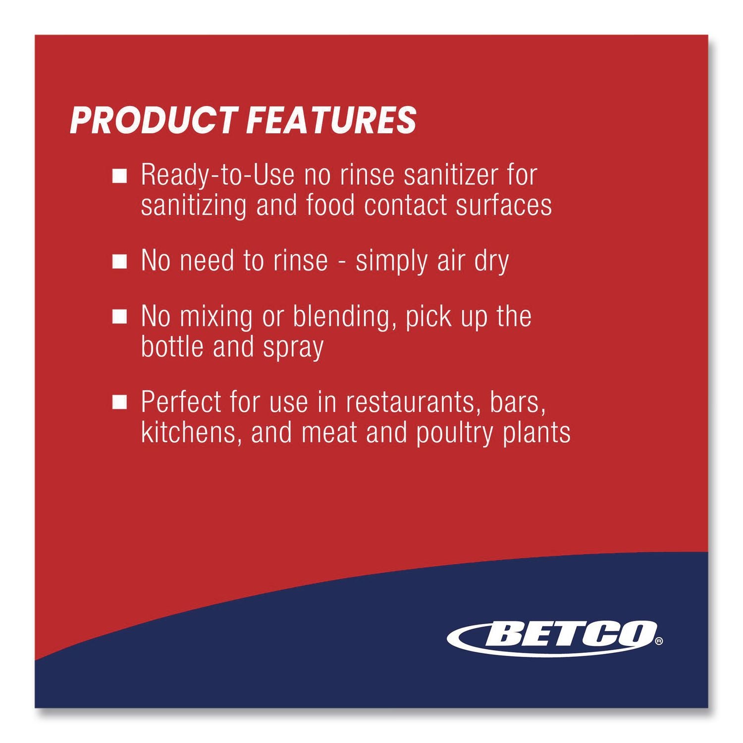 Betco Sanibet RTU Cleaner - Ready-To-Use Spray - 32 fl oz (1 quart) - 12 / Carton - Yellow