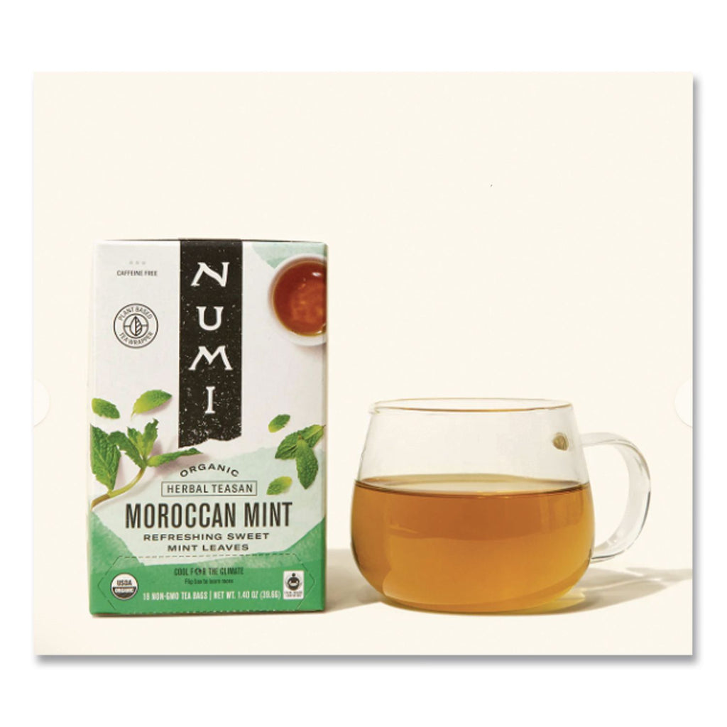 Organic Teas and Teasans, 1.4 oz, Moroccan Mint, 18/Box