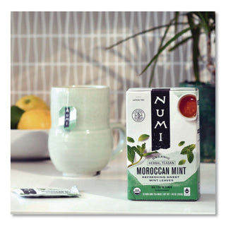Organic Teas and Teasans, 1.4 oz, Moroccan Mint, 18/Box