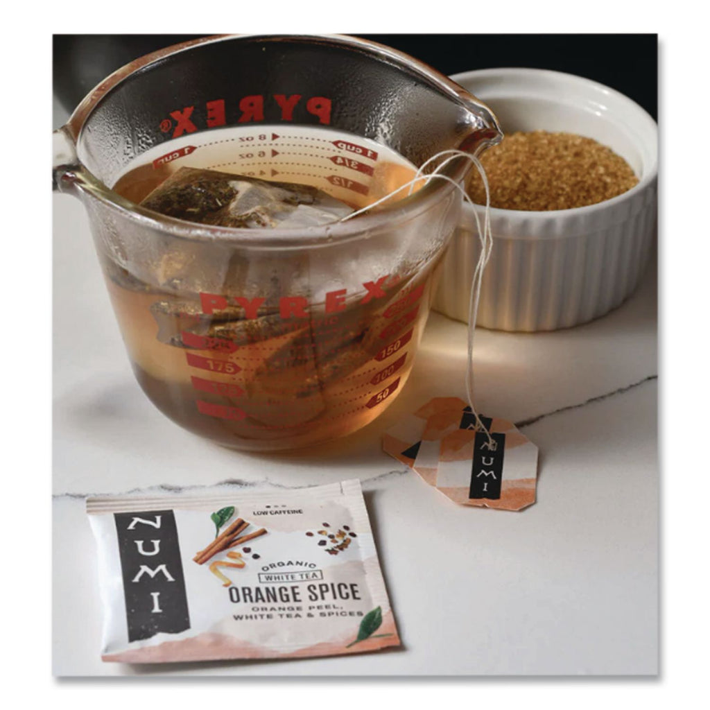Organic Teas and Teasans, 1.58 oz, White Orange Spice, 16/Box